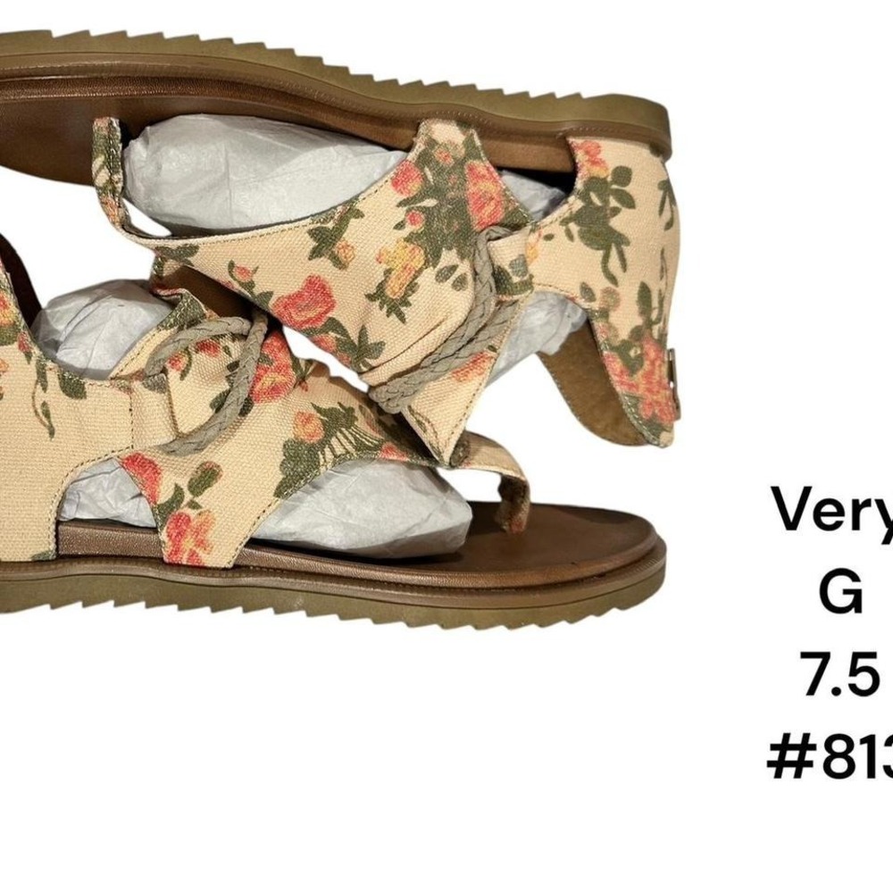 New Very G Floral Gladiators Size 7.5